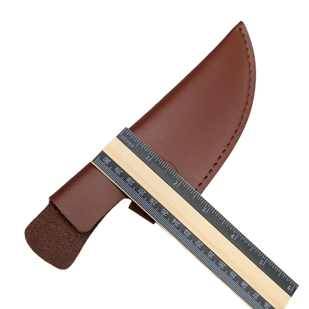 Huusk Knife Sheath for Matsato Kitchen Knife Brown Leather 8.75x3 leather case‎